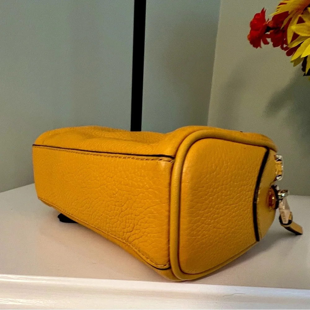 Michael Kors Yellow Leather Mini Dome Satchel NWOT